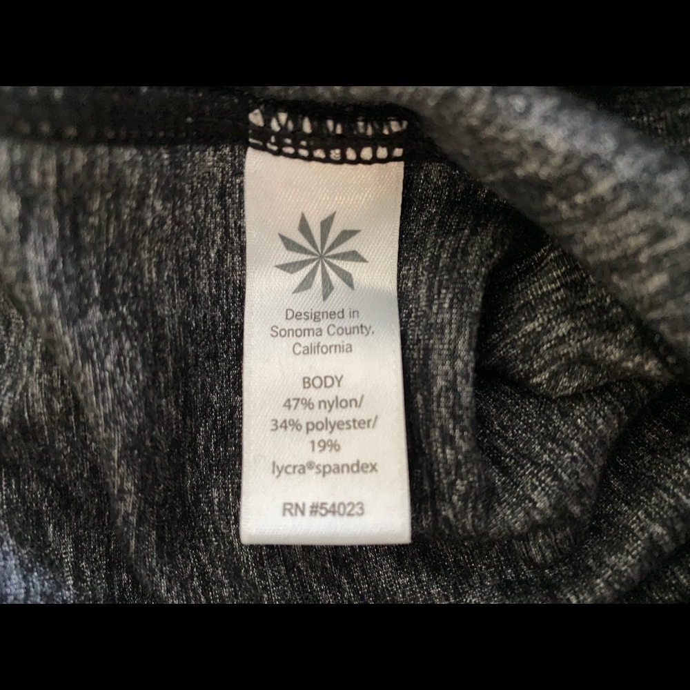 𝅺athleta Dark Gray Leggings w/ 2 Pockets Women XS Comfy! - Picture 6 of 7
